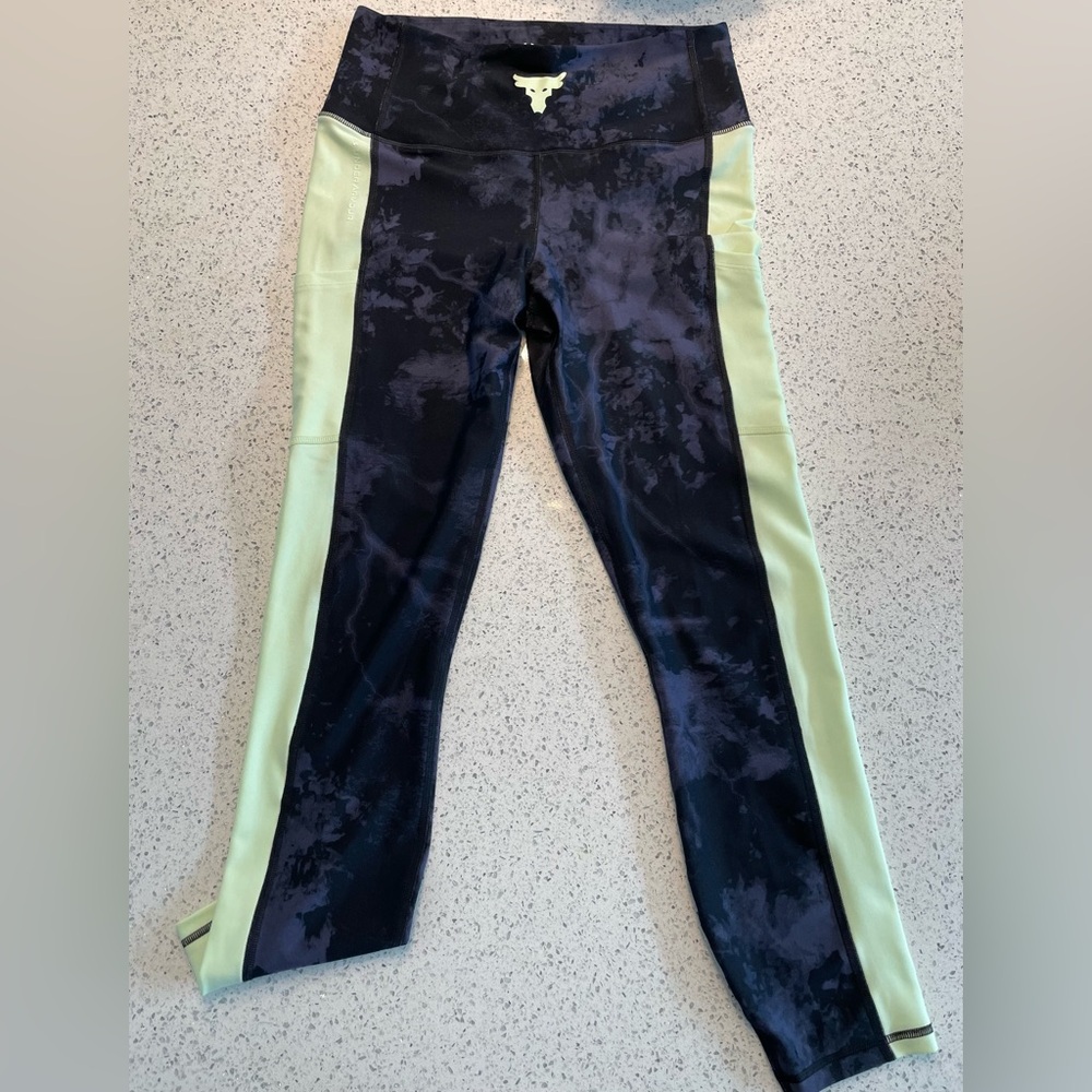 Under Armour Project Rock Compression Workout Leggings Size Medium